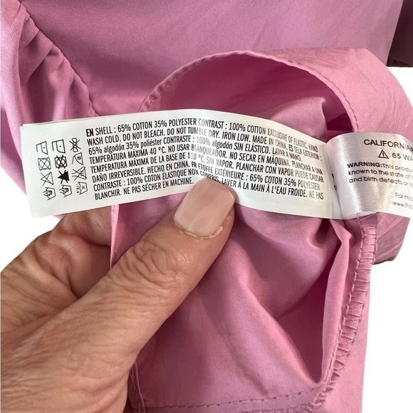 English factory womens pink bubble top. Size large. NWOT. - Picture 3 of 4